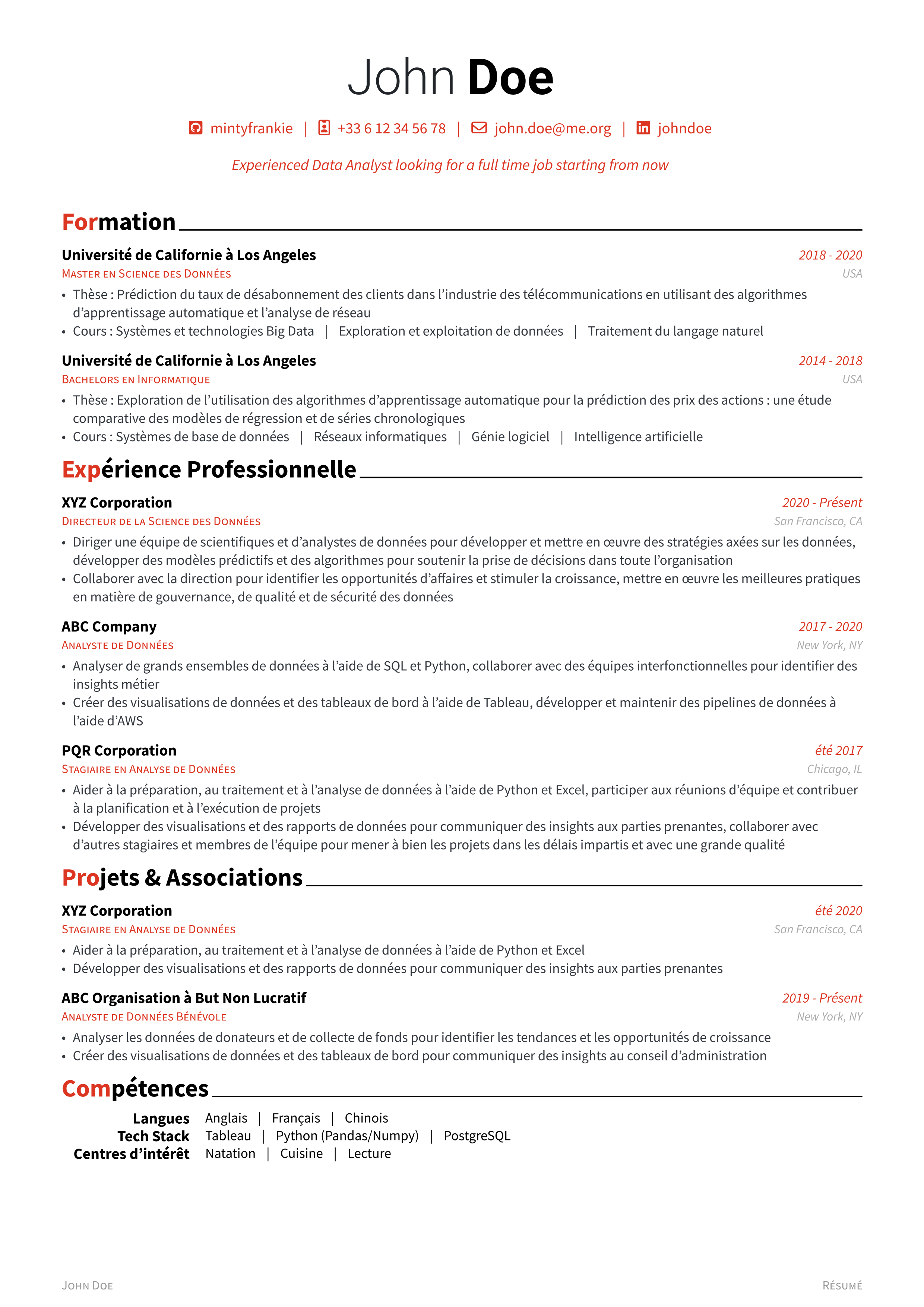 Modern Pro CV Template